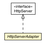 Package class diagram package HttpServerAdapter