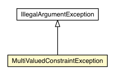 Package class diagram package MultiValuedConstraintException